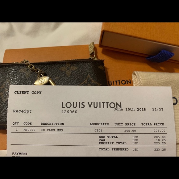 Authentic Louis Vuitton Monogram Key Pouch! - Picture 7 of 8